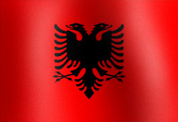 Albania National Flag Graphic