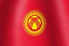 Kyrgyzstan National Flag Graphic