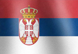 Serbia National Flag Graphic
